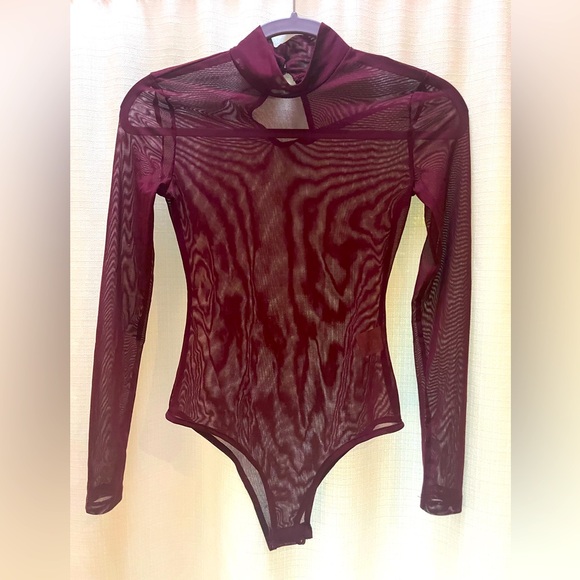 Mesh Long-sleeve Bodysuit (S/M) - Picture 1 of 6